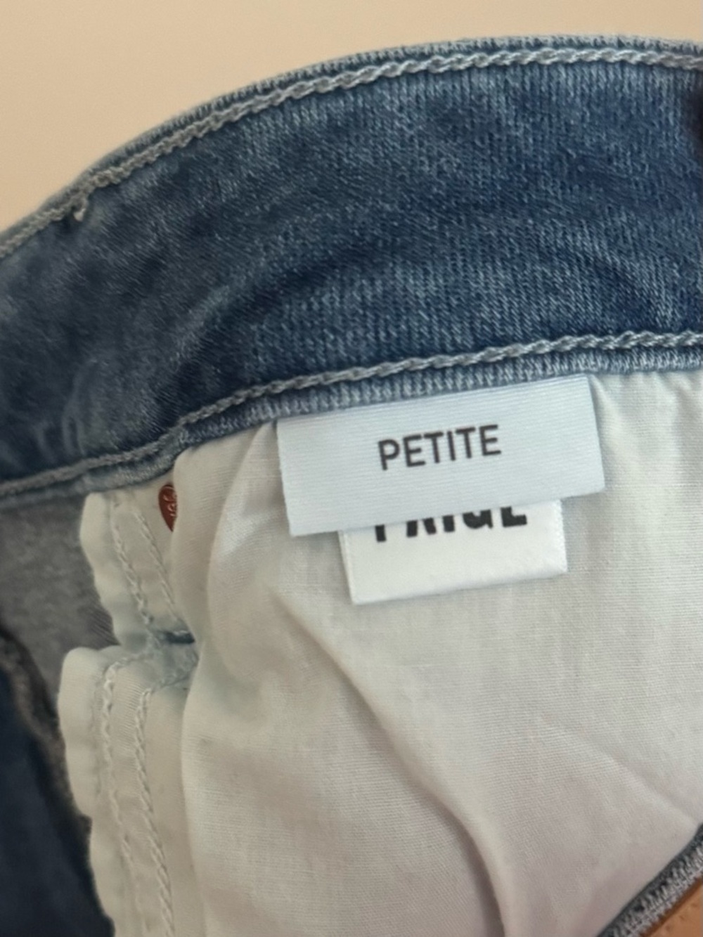 PAIGE High Rise Laurel Canyon Boot Jean Size 30 Petite Bellflower Distressed NWT - Picture 10 of 10